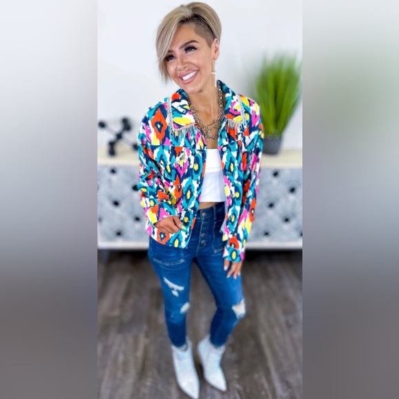 Rhinestone corduroy jacket - Picture 7 of 7